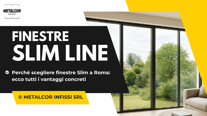 Perché scegliere finestre Slim a Roma: vantaggi concreti
